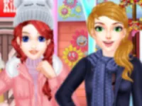 Winter Fashion Dress Up Game background