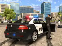 Cartoon Police Car Slide background