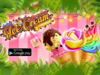 Summer Rose Cone Ice Cream background