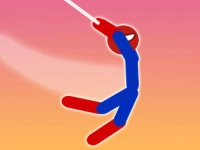 Super Hero Flip: Spider Stickman Hook background