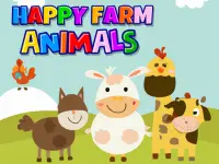 Happy Farm Animals background