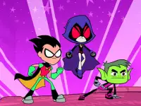 Fun Teen Titans Puzzle background