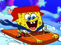 SpongeBob Winter Puzzle background