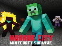 Horror City Minecraft Survive background