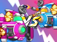 Mecha Storm Robot Battle background