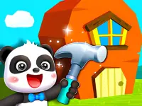 Baby Panda House Design background