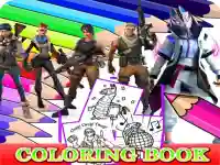 Coloring Book for Fortnite background