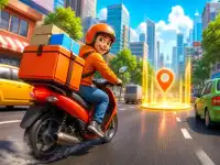 City Delivery Rider Simulator background
