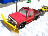 Snow Plow Jeep Simulator 3D background