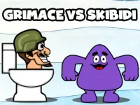 Grimace Versus Skibidi background