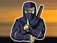 Ninja in Cape background