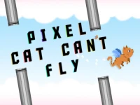 Pixel Cat Cant Fly background