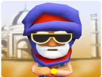 East Running Surfer 2D background
