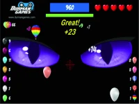 Ballon Shooting Creepy background