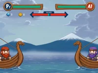 Boat Viking War background