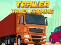 Trailer Truck Parking background