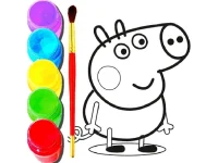BTS Peppa Pig Coloring background