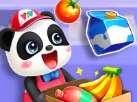 Cute Panda Supermarket background