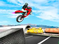 Highway Traffic Bike Stunts background
