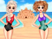 Princess Summer Sand Castle background