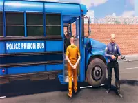 US - Police Bus Parking background