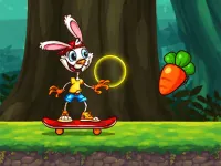 Rabbit Skater Game background
