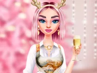 Kikis Pink Christmas background