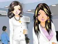 Office Girl Dress up background