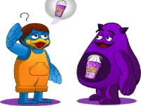 Grimace Monster Dop Story background