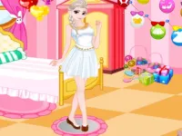 Elsa dress-up background