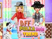 BFF Polka Dots Trend background