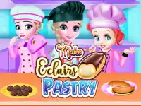 Make Eclairs Pastry background