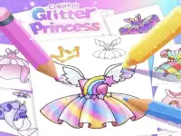 Princess Coloring Glitter For Girl background