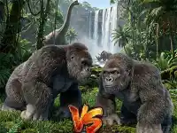 Gorilla Monster Fight background