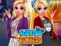Hipsters vs Rockers background