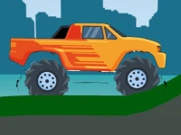 Monster Truck Hill Driving 2D background