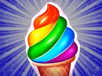 Frosty Ice Cream! Icy dessert background