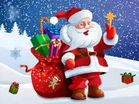 Spot The Differences - Christmas Santa background