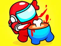 Red Impostor Vs Crew - Among Us background