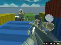 Shooting Blocky Combat Swat GunGame Survival background