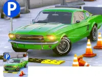 3d car parking background