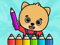 Coloring book - games for kids background