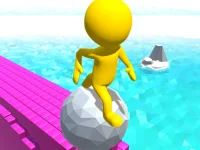 Roll Run 3D - Tap to roll background